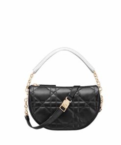 Dior Vibe Hobo Bag Cannage Lambskin Black 20Cm