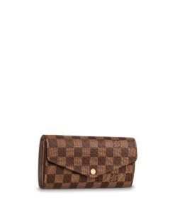 Louis Vuitton Sarah Wallet Damier Ebene Brown 19 Cm N63209