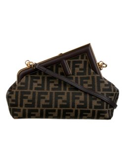 Fendi First Small Ff Brown Bag 26Cm