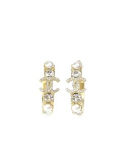 Chanel Earrings Cc Gold