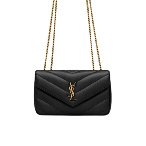 Saint Laurent Loulou Small In Matelassé Lambskin 24Cm 801437Aaeax1000