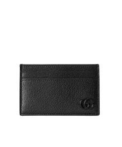Gucci Gg Marmont Card Case Black Leather 10Cm ?657588 1T56F 1000