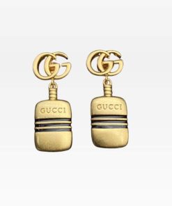 Gucci Gg Perfume Gold Earrings