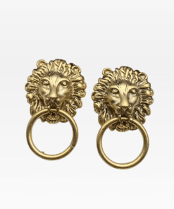 Gucci Lion Head Gold Earrings