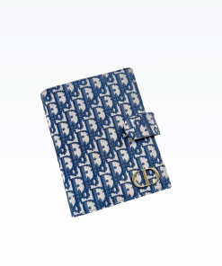 Dior Oblique Jacquard Wallet Blue 19Cm