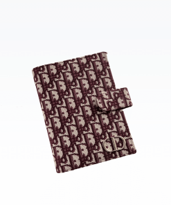 Dior Oblique Jacquard Wallet Red 19Cm