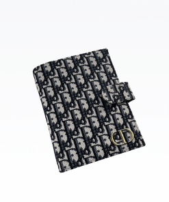 Dior Oblique Jacquard Wallet Black 19Cm