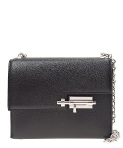 Hermes Verrou Chaine Bag Black 17Cm