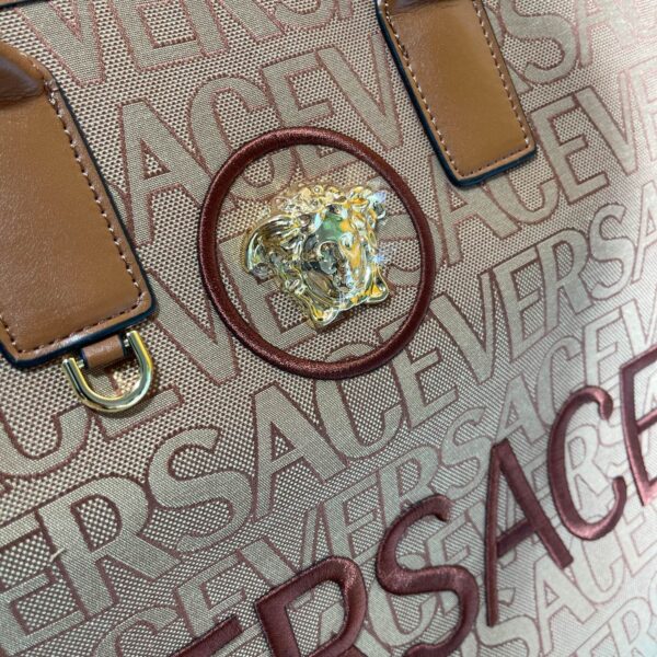 Versace Allover Large Tote Bag Brown 39Cm 1004741 1A08199 Dtu Unica 2N24V - Image 8