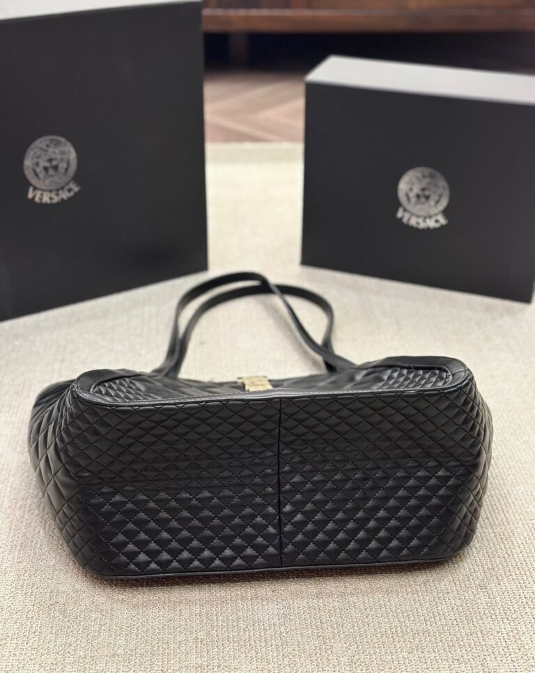 Versace Greca Goddess Large Tote Bag Black 35Cm 1011570 1A08569 1B00V - Image 7