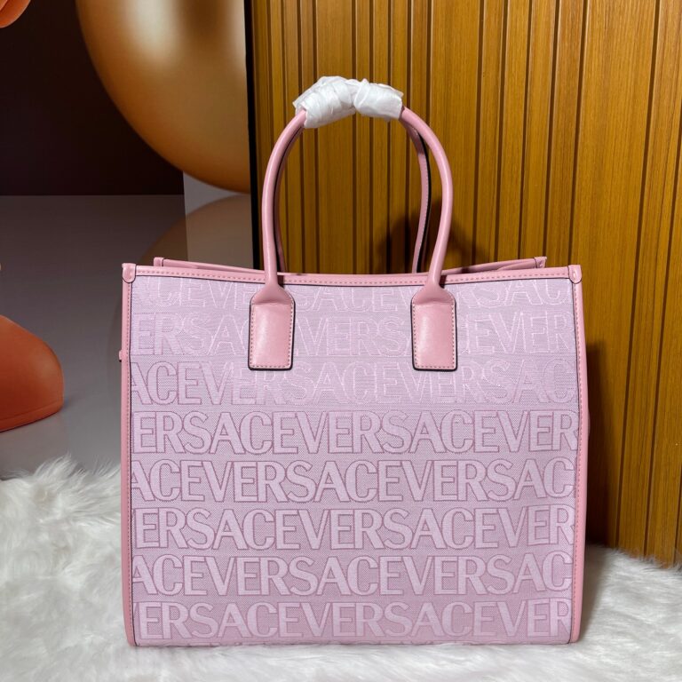 Versace Allover Large Tote Bag Pink 39Cm 1004741 1A08199 Dtu Unica 2N77V - Image 3