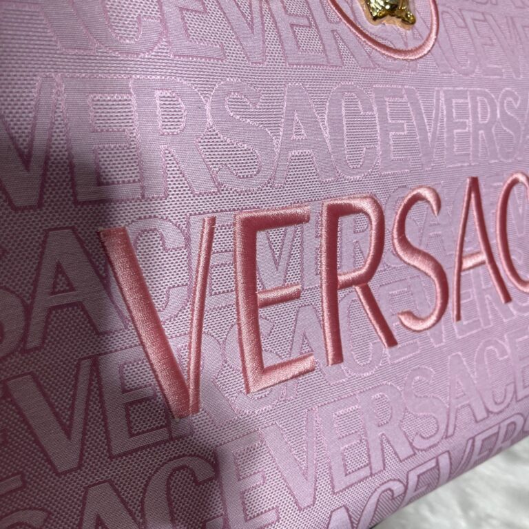 Versace Allover Large Tote Bag Pink 39Cm 1004741 1A08199 Dtu Unica 2N77V - Image 7