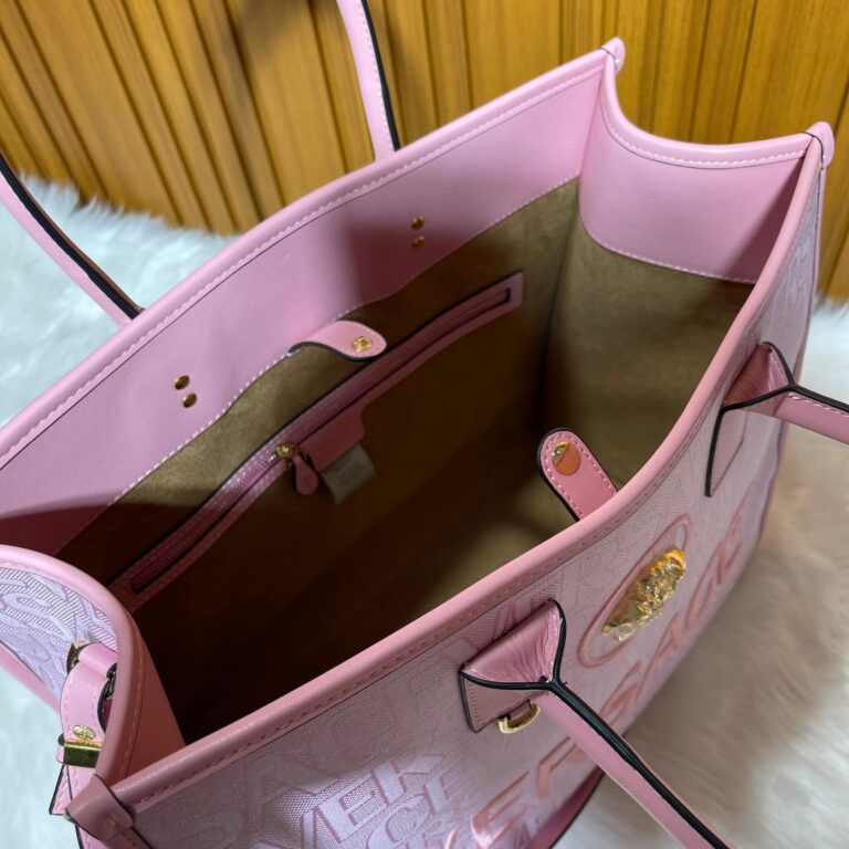 Versace Allover Large Tote Bag Pink 39Cm 1004741 1A08199 Dtu Unica 2N77V - Image 8