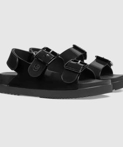 Gucci Women's Sandal With Mini Double G Black 660243 J8700 1000
