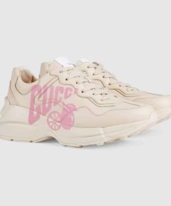 Gucci Women'S Rhyton Lemon Gucci Sneaker 684900 Drw00 9522