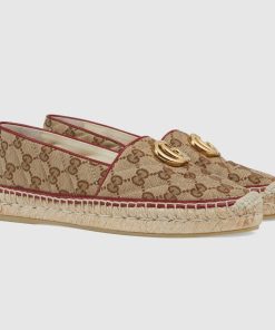 Gucci Women's Matelassé Canvas Espadrille 621239 Kqwm0 9765