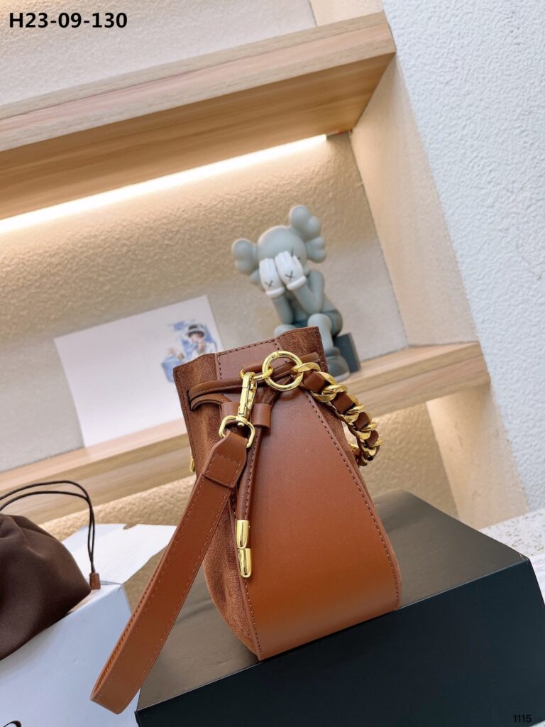 Saint Laurent Bucket Bag Brown 23Cm - Image 7