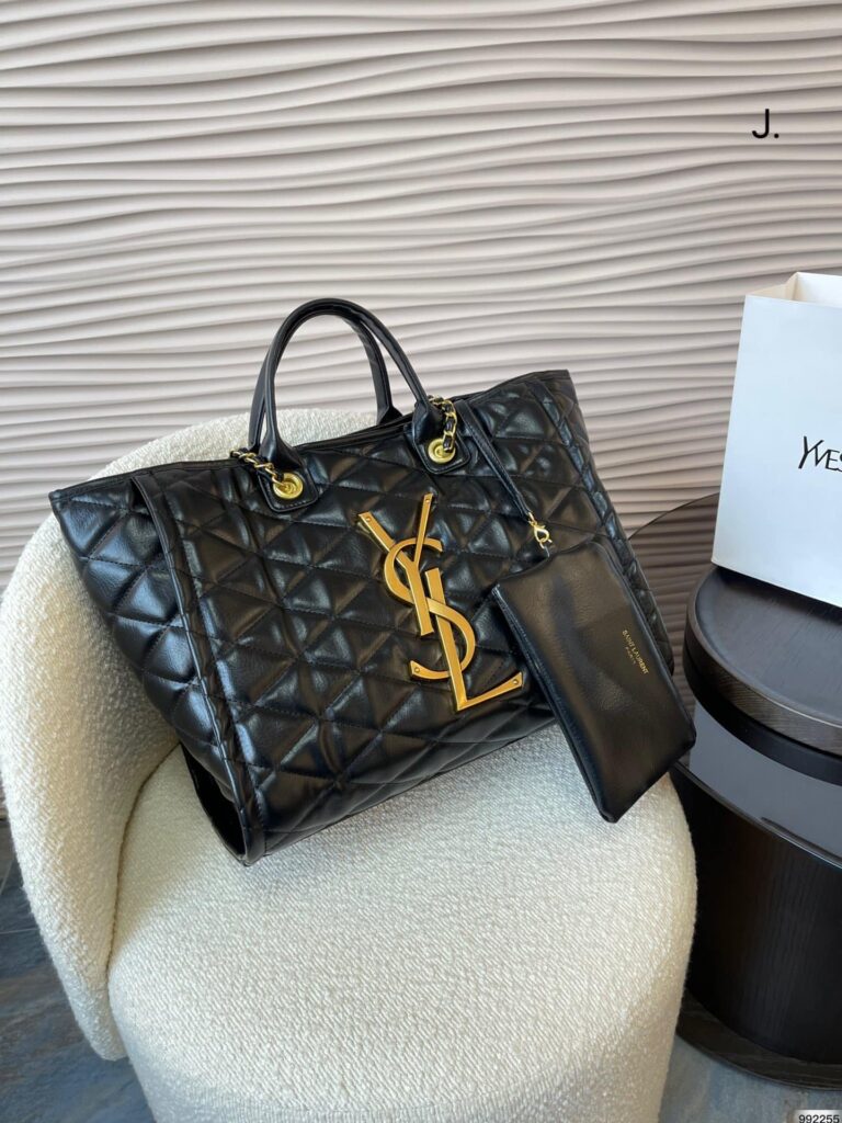 Saint Laurent Shopping Tote Bag Black 40Cm - Image 10