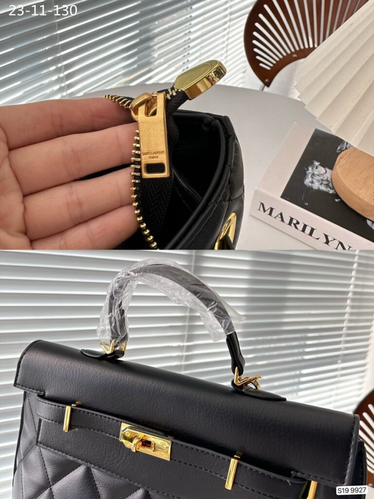 Saint Laurent Leather Backpack Black 30Cm - Image 5