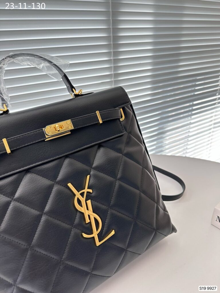 Saint Laurent Leather Backpack Black 30Cm - Image 8