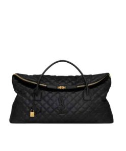 Saint Laurent Giant Travel Bag In Quilted Leather Black 55Cm 736009Aabk91000