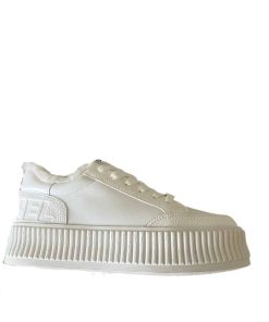 Chanel Winter Fur Sneakers White