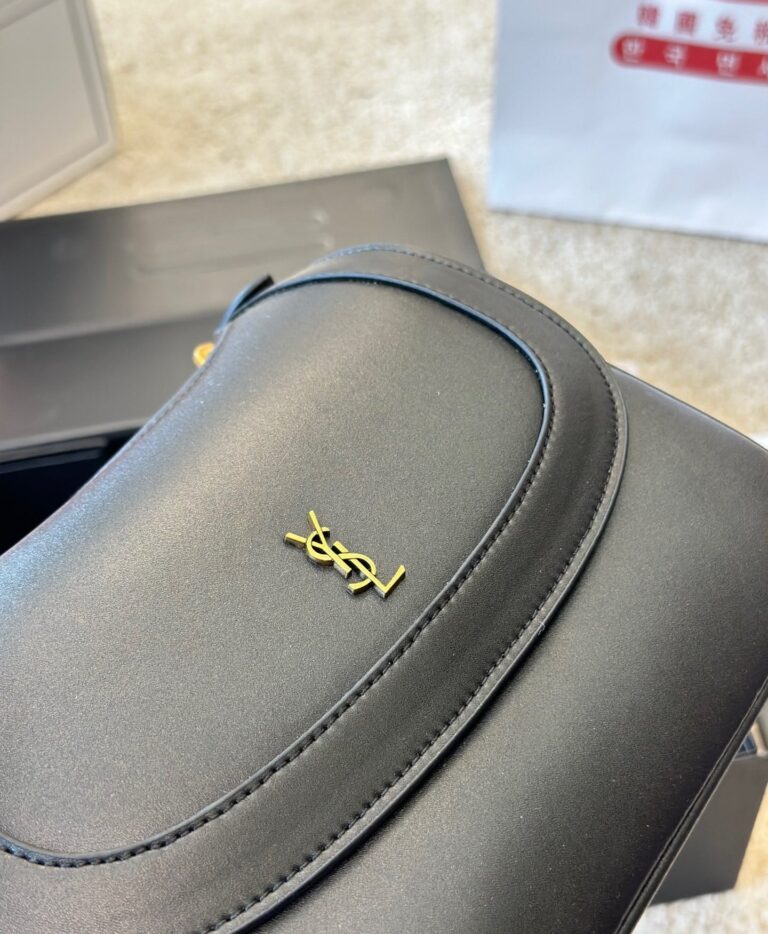 Saint Laurent Charlie Medium Shoulder Bag In Smooth Leather Black 23Cm 686742 2R20W 1000 - Image 4