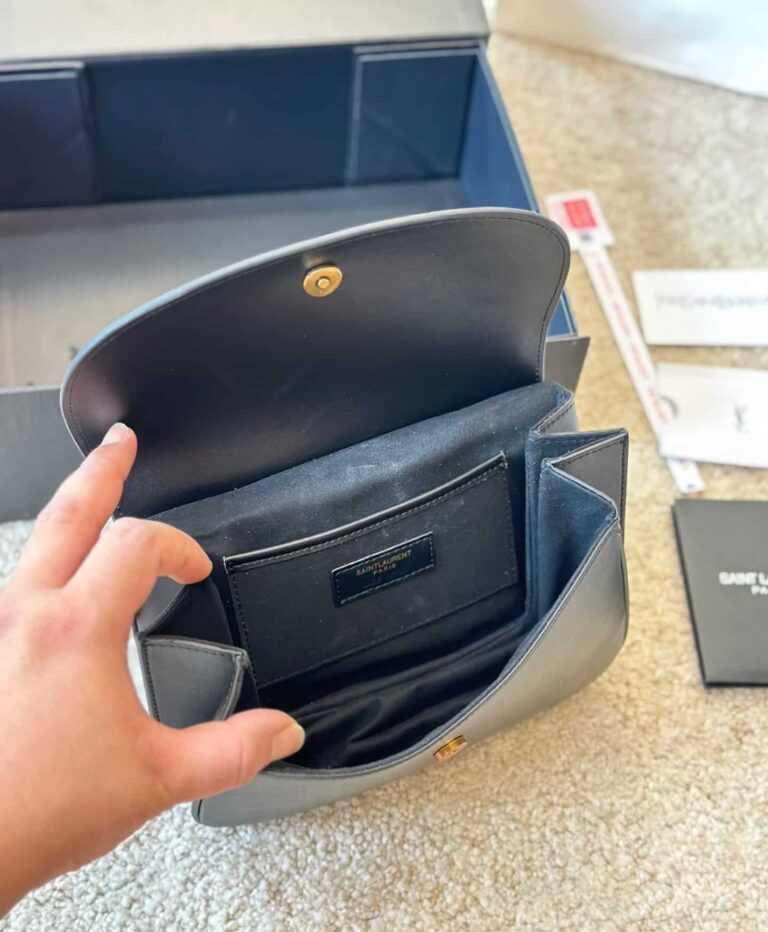 Saint Laurent Charlie Medium Shoulder Bag In Smooth Leather Black 23Cm 686742 2R20W 1000 - Image 8