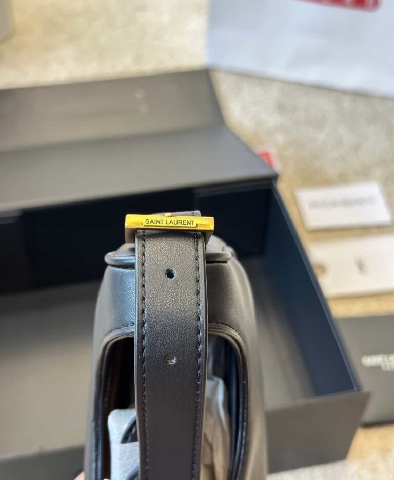 Saint Laurent Le Fermoire Leather Shoulder Bag Black 25Cm 6726152Za2W 1062 - Image 10