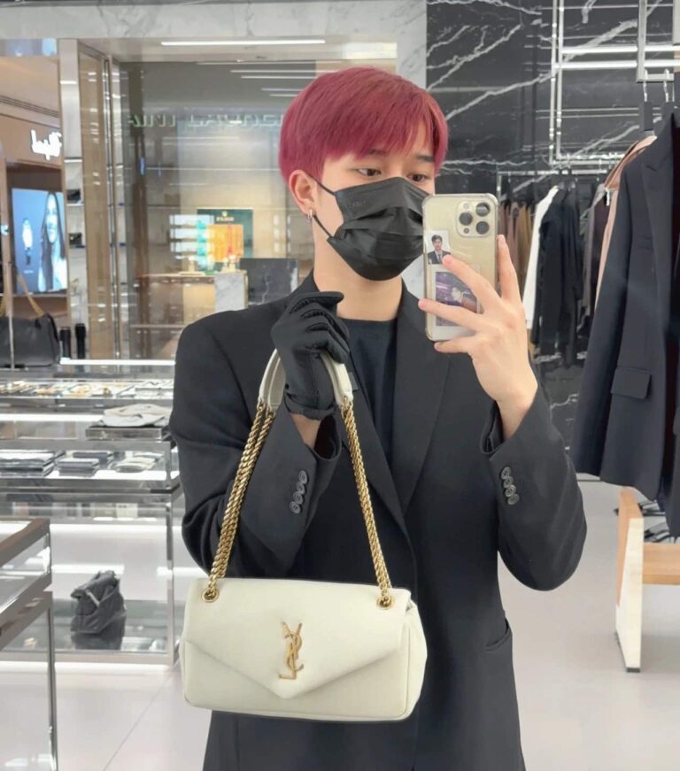 Saint Laurent Calypso In Plunged Lambskin White 27Cm 734153Aacqo9227 - Image 4