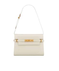 Saint Laurent Manhattan Small Shoulder Bag In Box Saint Laurent Leather White 19Cm 6756260Sx0W9207