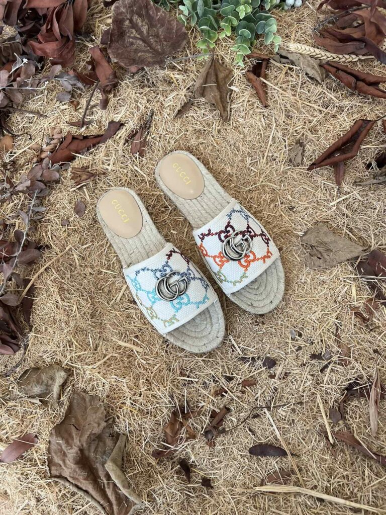 Gucci Women'S Gg Espadrille Slides 678037 Uft70 8470 - Image 5