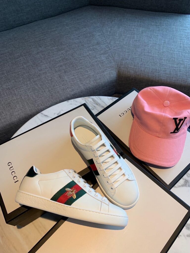 Gucci Ace Embroidered Sneaker Bee White - Image 7