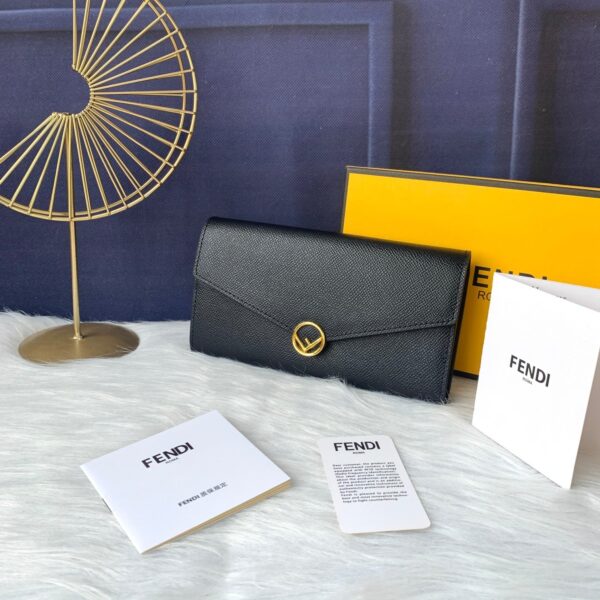 Fendi Continental Wallet Black 8M0251A18Bf0Kur - Image 2