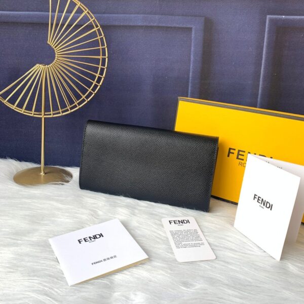 Fendi Continental Wallet Black 8M0251A18Bf0Kur - Image 4