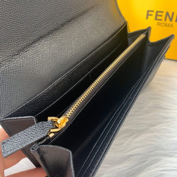 Fendi Continental Wallet Black 8M0251A18Bf0Kur - Image 9