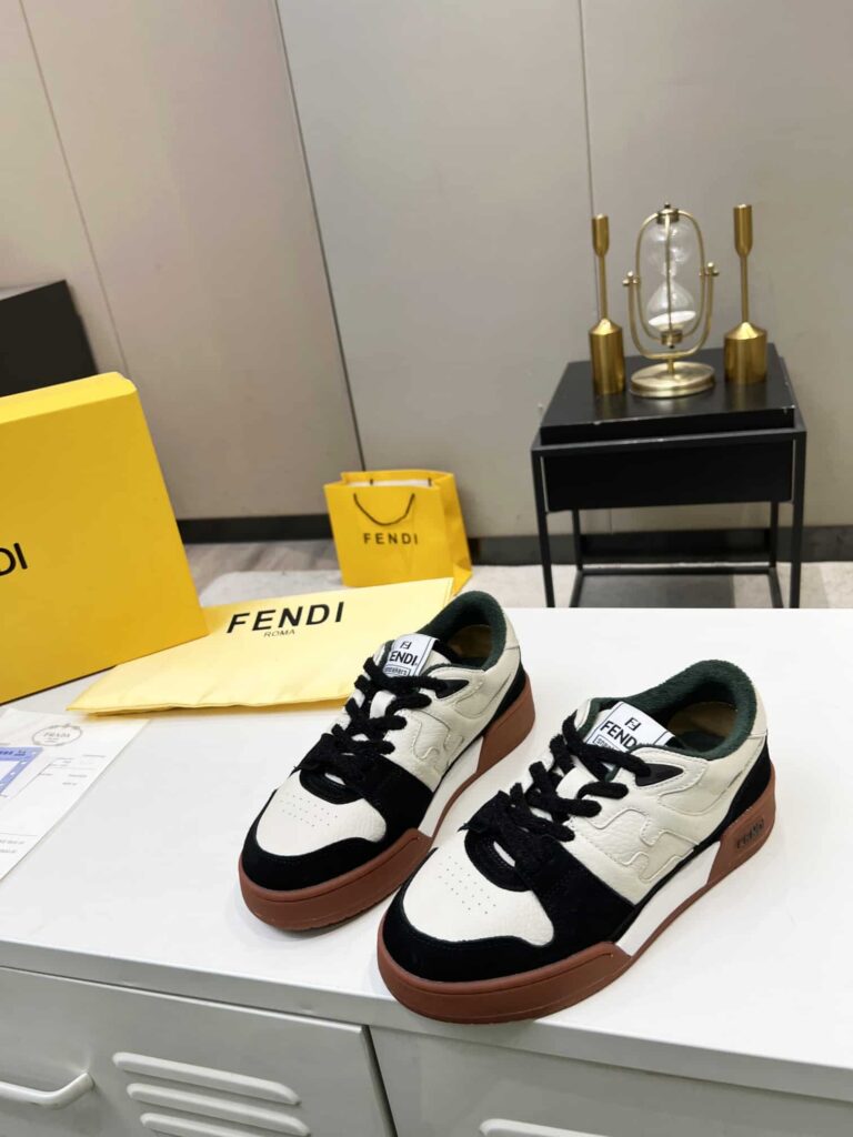 Fendi Match Low Tops Suede Black 8E8252Ahh2F1Fzb - Image 7