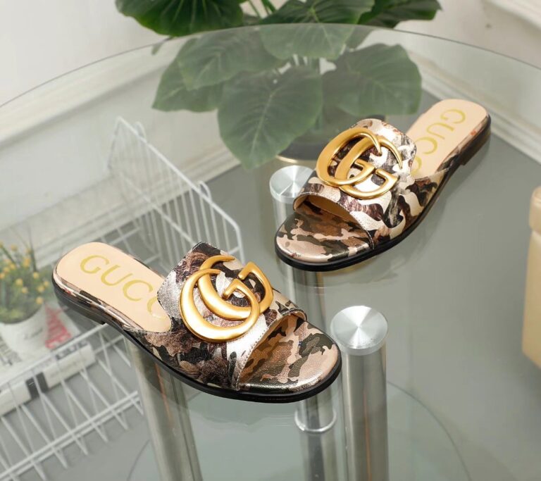 Gucci Princetown Gg Cow Print Slippers Brown And White - Image 5