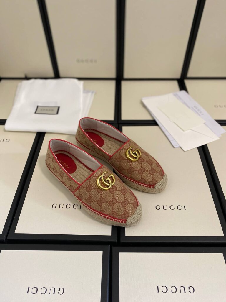 Gucci Women's Matelassé Canvas Espadrille 621239 Kqwm0 9765 - Image 5