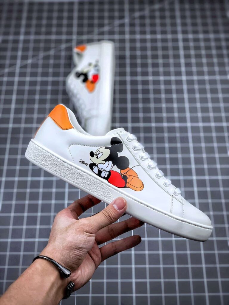 Gucci X Disney Mickey Mouse Ace Low Top White - Image 6
