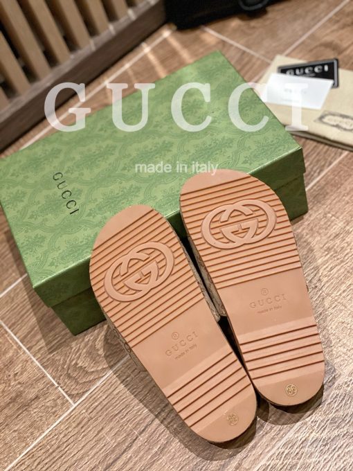 Gucci X The North Face Women'S Slides Beige And Brown - Image 6