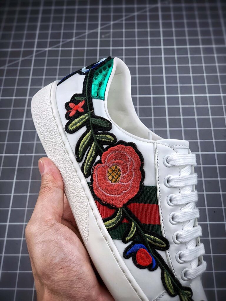 Gucci Wmns Ace Embroidered Floral 431917 A38G0 9064 - Image 9