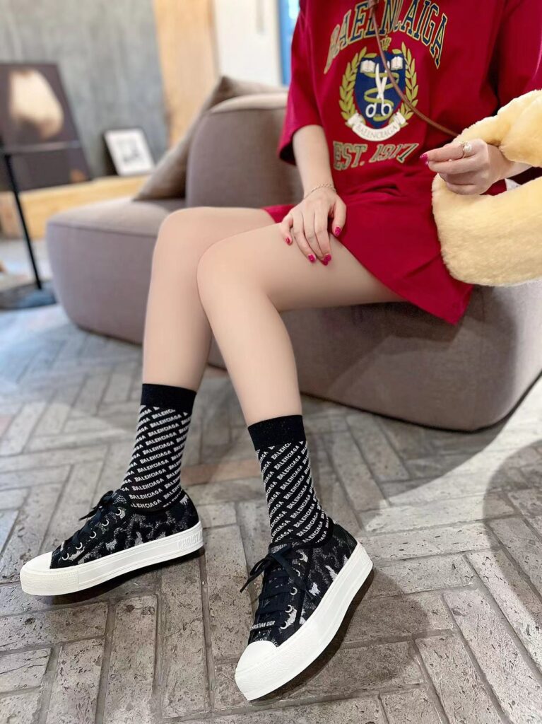 Dior Walk'N'Dior Sneaker Embroidered With Leopard Skin Black - Image 5