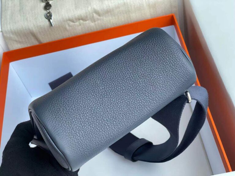 Hermes Hac A Dos Togo Backpack Palladium Hardware Navy Blue 29Cm - Image 5