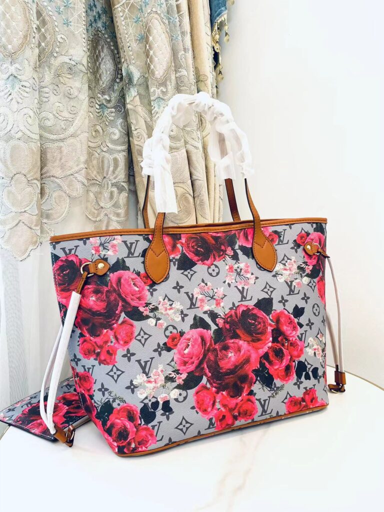 Louis Vuitton Lv Garden Metallic Monogram Neverfull Mm Blue M40995 - Image 7