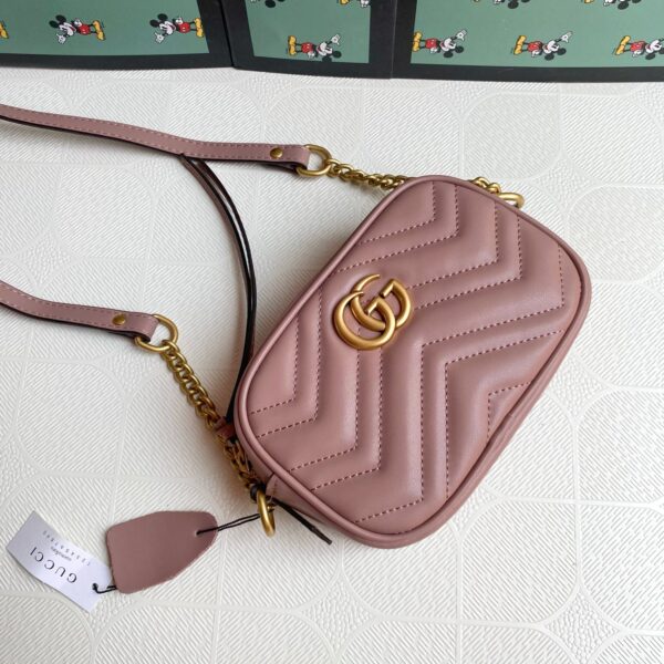 Gucci Marmont Small Matelasse Shoulder Bag 447632 Dtd1T 5729 - Image 3