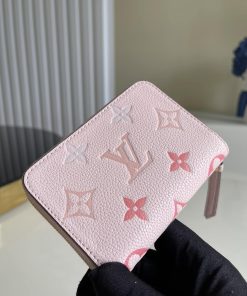 Louis Vuitton Monogram Wallet Pink 11Cm M80408