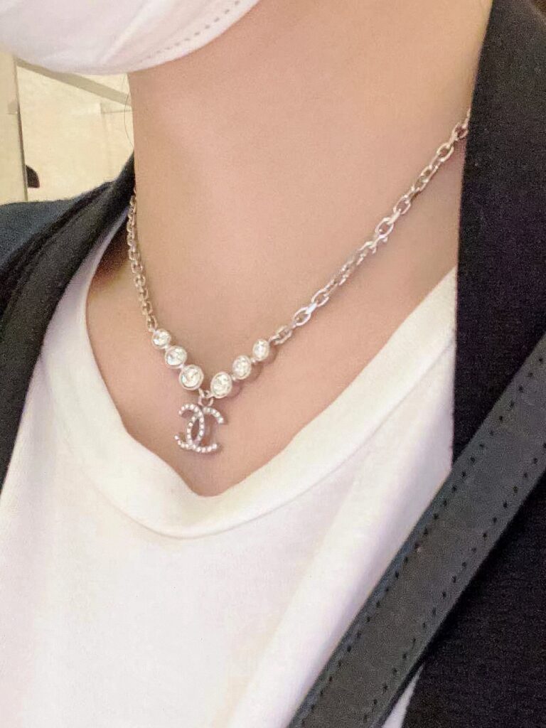 Chanel Cc Silver Necklace - Image 2