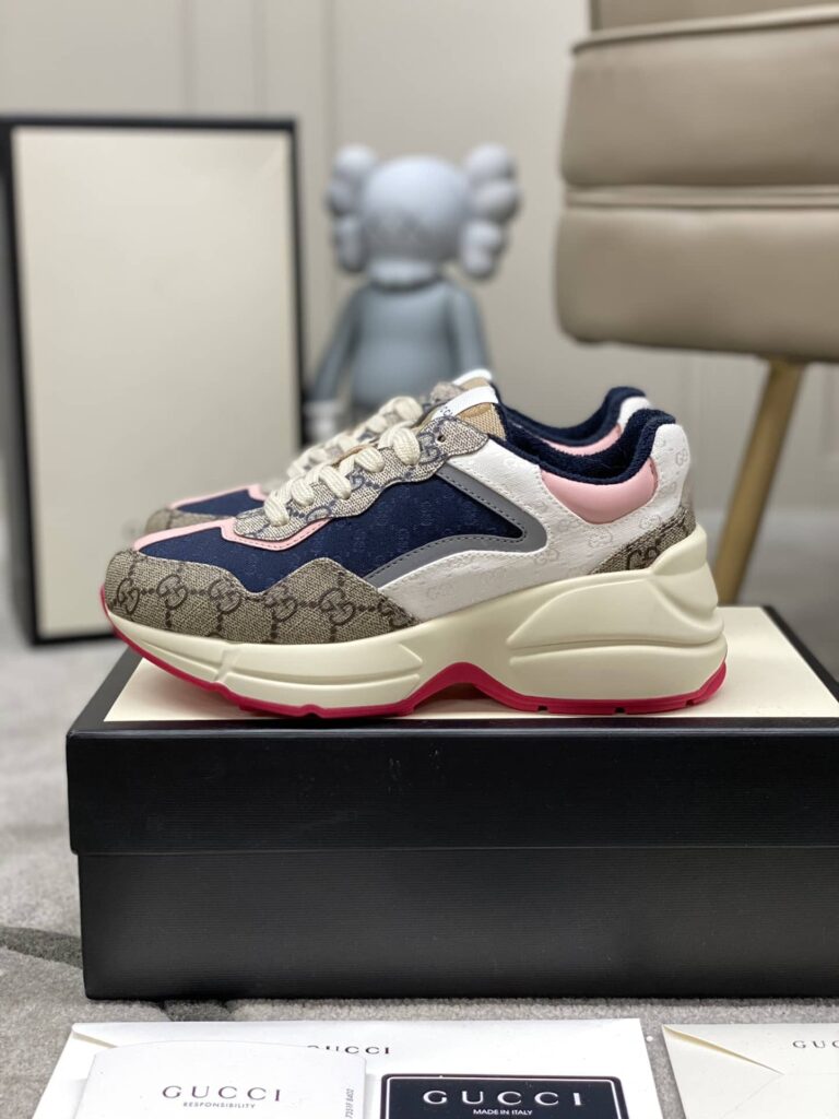 Gucci Wmns Gg Rhyton Beige White Pink 620185 99Wf0 4371 - Image 9