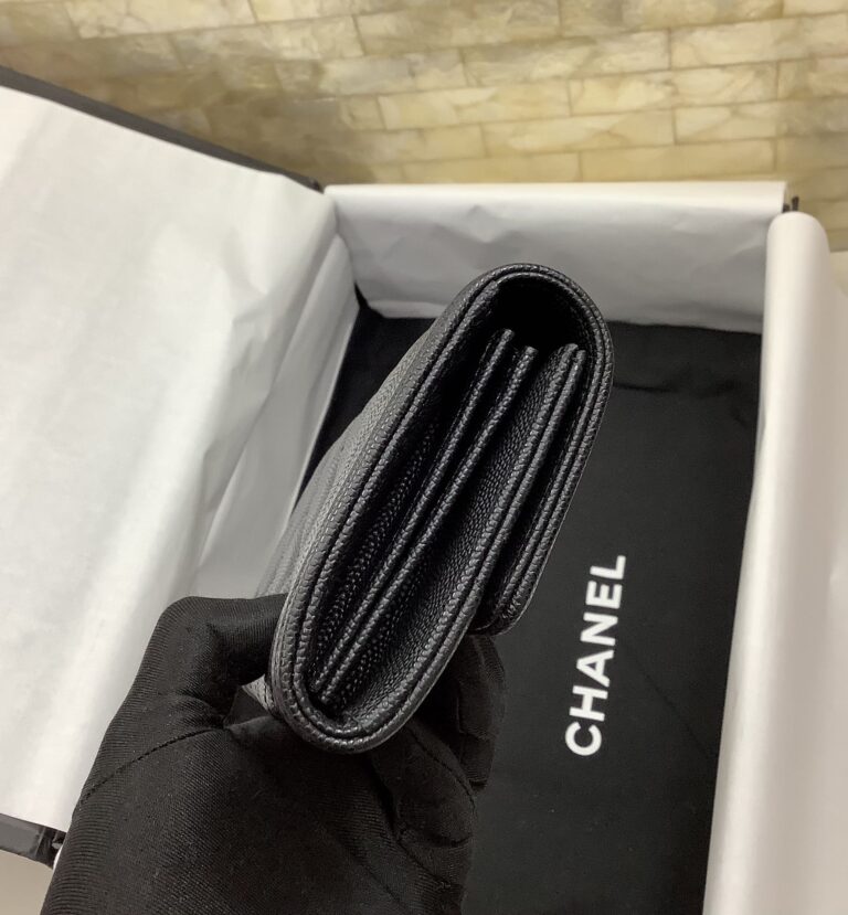 Chanel Boy Long Flap Black Gold Wallet A80286 Y07659 94305 - Image 5